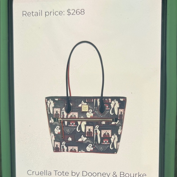 Dooney & Bourke Black and Red Graphic Tote Disney collaboration - Picture 5 of 5
